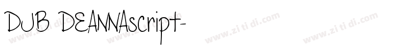 DJB DEANNAscript字体转换
